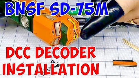 NixTrainz Decoder Buddy installation Athearn Genesis BNSF SD 75M Part 3