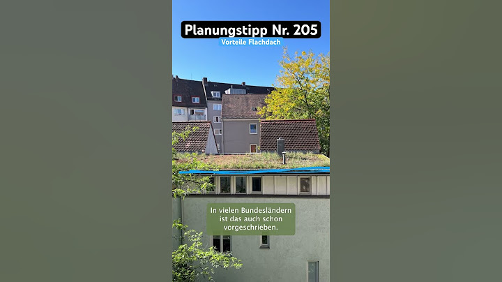3 Vorteile von einem Flachdach