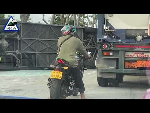 Jurong Island highway accident