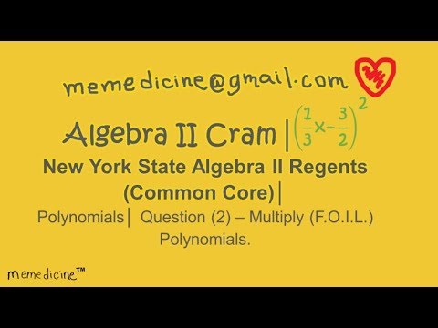 Vídeo: Quantes preguntes hi ha a l'àlgebra 2 regents?
