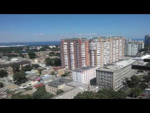 Одесса вид с высоты птичьего полета, в шумном городе Одесса