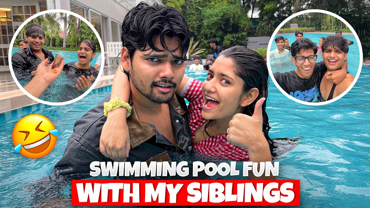 Swimming Pool Fun With My Siblings 😂 | 001 |