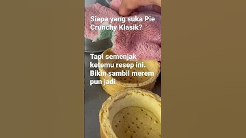 Thumbnail of Pie Klasik Crunchy ✨ Bahan terjangkau tapi Kulit Pie rasa premium, wangi dan legit
