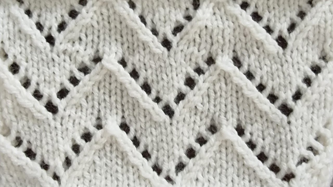 غرزة تريكو الزجزاج الأفقي حريمي واطفال (جاكيت بلوزة سكارف شال بيبي) @التريكو مع هناء