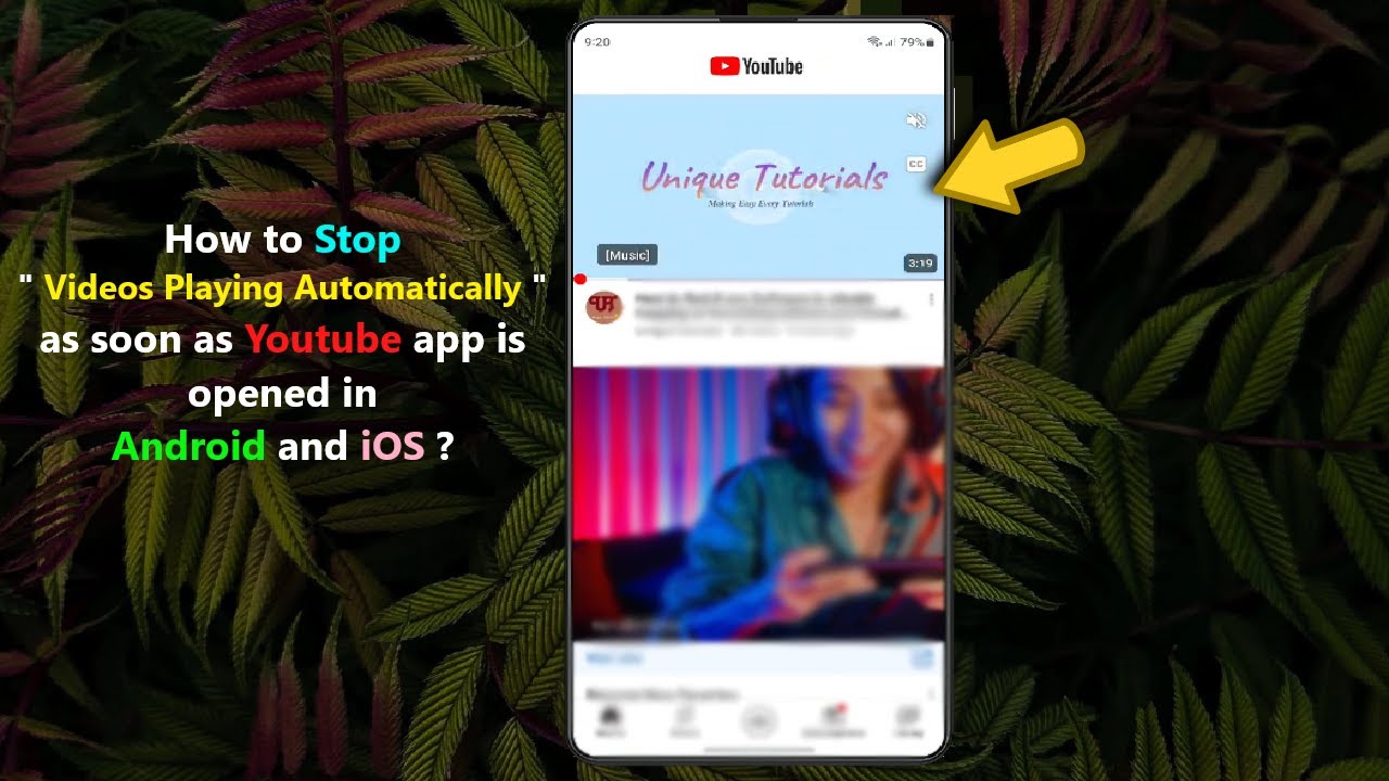 videos will automatically play when you open the app, even