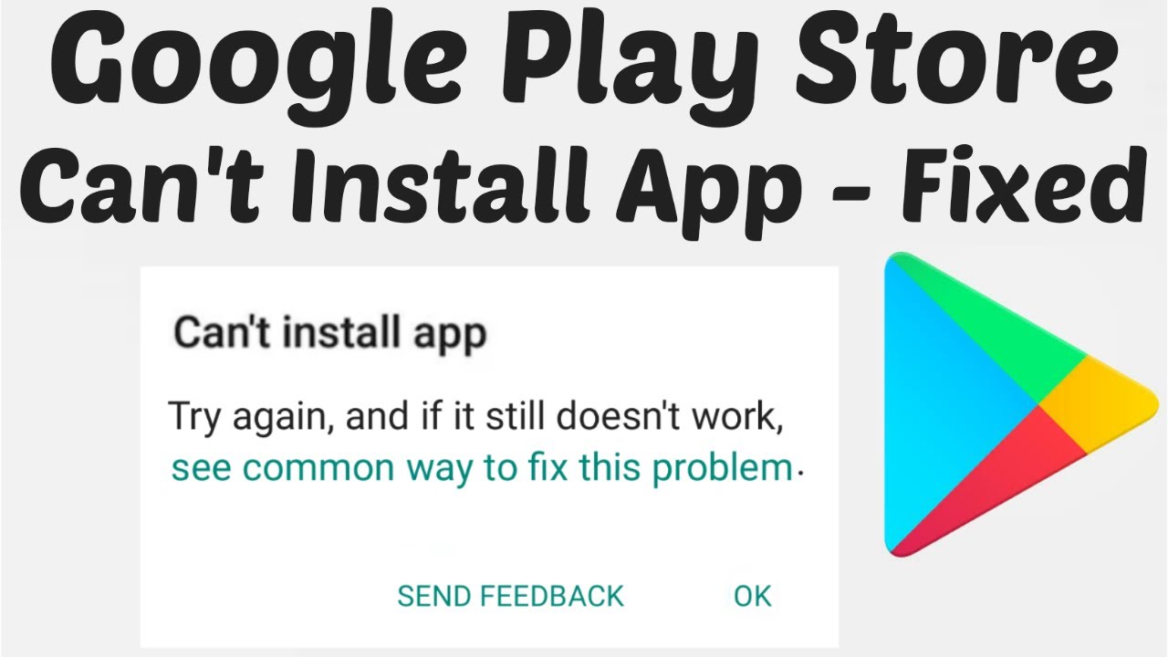 How To Fix All Error Of Can't Install App In Google Play ...