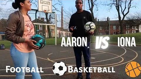 FOOTBALL & BASKETBALL CHALLENGE I AARON VS IONA