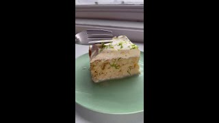Lime tres leches cake