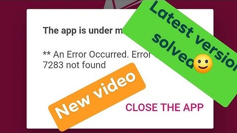 New video New version Bkash app problem solved Error code 7283 solved app is under maintenance ☺️☺️