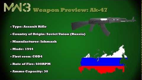 MW3 Guns AK47 (MW3 Weapons previews Part 5 )