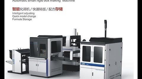 LS-1246B fully automatic rigid box set-up box making and forming machine