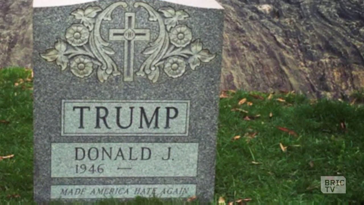 A mysterious tombstone with Donald Trump's name was found in Centra...