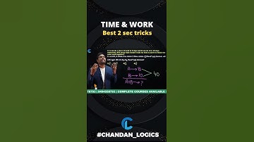Time & Work best tricks for all competitive exams by chandan venna sir #chandan_logics #arithmetic