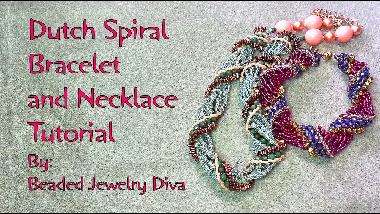 Dutch Spiral Tutorial Bracelet and Necklace with Super Uno Beads - Dutch  Spiral Tutorial