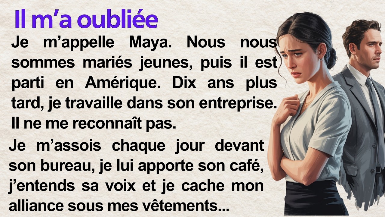 My Boss Doesn’t Know I’m His Wife 💔 | Learn French Through Simple Story (A1–A2) | Frenchy tales
