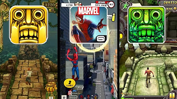 Temple Run VS Spider-Man Unlimited VS Temple Run 2 - Endless Run Gameplay - (Android/iOS)