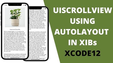SCROLLVIEW AutoLayout in XIB - Swift App Tutorial | Xcode 12