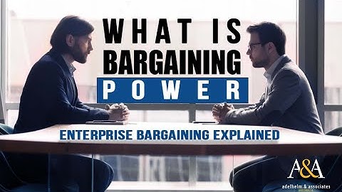 Relative bargaining power is closely related to