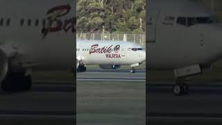 Batik Malaysia 737Max8 Take Off Rwy34 Melbourne Ymml At Kilo Full Length