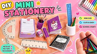✨ Amazing Mini Stationery DIY 😍 | Easy Paper Craft Tutorial ll 😱 I Made Tiny School Supplies #art