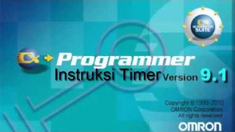 Instruksi Timer pada PLC menggunakan CX-Programmer