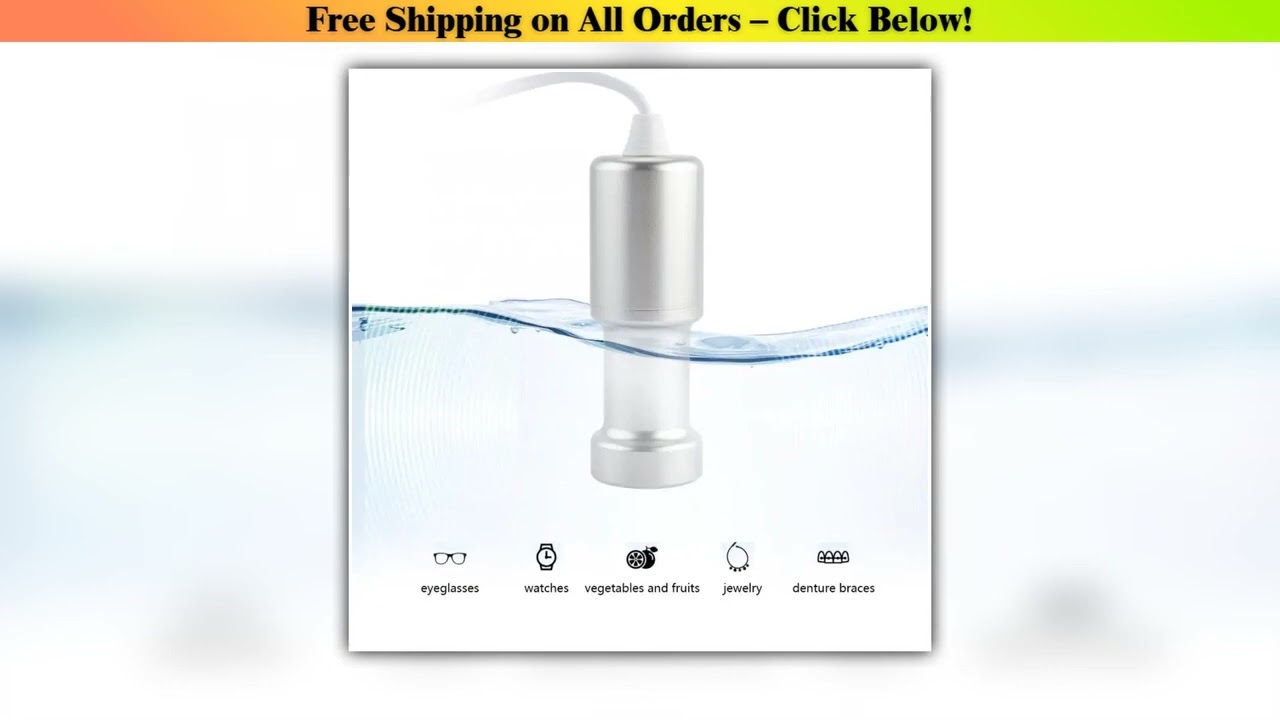 Mini Ultrasonic Cleaning Machine Watch EyeGlasses Dishes Cleaner Sonic Fruit Vegetable Jewelry