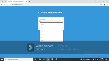 PART#01. CARA MEMBUAT LOGIN DENGAN PHP DAN MYSQL, Lengkap dengan Session dan Cookie