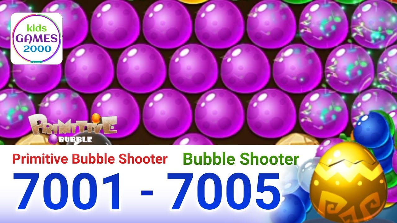 Primitive Bubble - Bubble Shooter.level 7001 to 7005