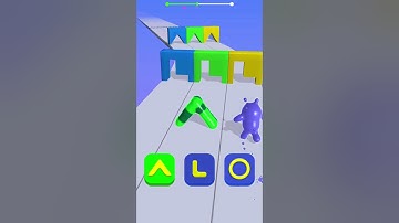 Blob Shape Race Runner Gameplay #4 #blobrunner3d #shifters  #funny #games