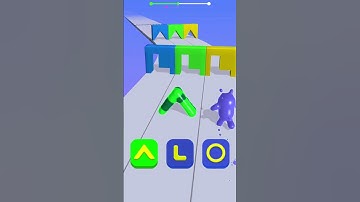 Blob Shape Race Runner Gameplay #4 #blobrunner3d #shifters  #funny #games