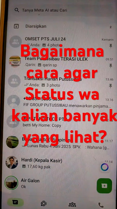 Cara agar status WA bisa di lihat semua orang
