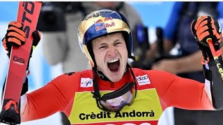 Ski Alpin Men's giant Slalom 2.run Soldeu Highlights