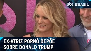 Video ex-atriz-porno-stormy-daniels-presta-depoimento-e-detalha-relacao-com-trump-sbt-brasil-07-05-24