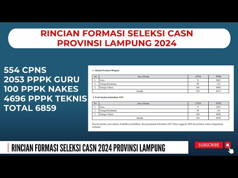 RINCIAN FORMASI CASN