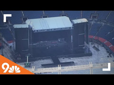 Empower Field in Denver prepares for Kenny Chesney concert