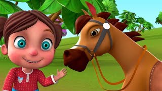 Chal Mere Ghode Chal Tik Tik | рдЪрд▓ рдореЗрд░реЗ рдШреЛрдбрд╝реЗ | Hindi Kids Rhymes | Little Treehouse India