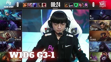 RA vs LNG - Game 1 | Week 1 Day 6 LPL Spring 2022 | Rare Atom vs LNG Gaming G1