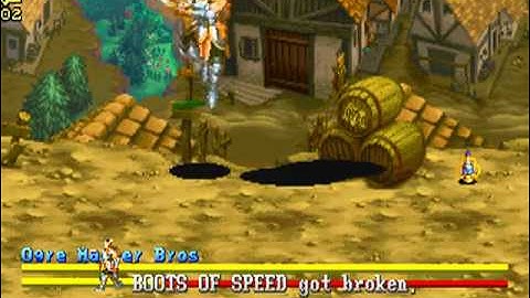 D&D2 : Fighter vs Ogre Master Bros - Double Back jump Combo