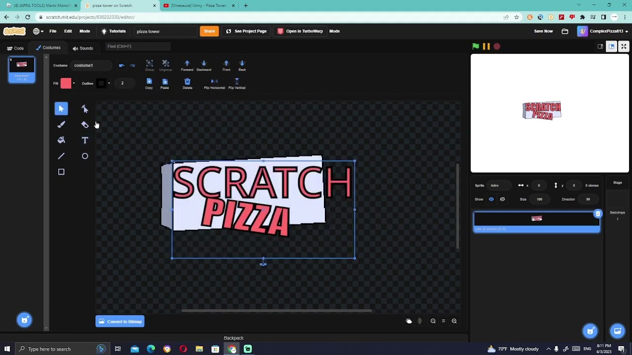 Making a Online Pizza tower game : r/scratch