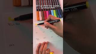 Sakura Koi Coloring Brush Pens swatching