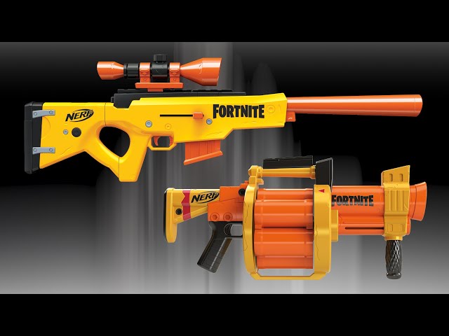 Nerf Fortnite BASR-R Unboxing and Review: Rare Nerf Bolt Action Sniper  Rifle Goodness. And Bushes. 