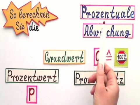 Prozentuale Abweichung berechnen so wird es gemacht - YouTube