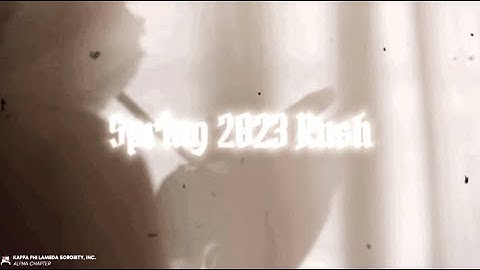 Binghamton Kappas Rush Spring 2023: In Another Time