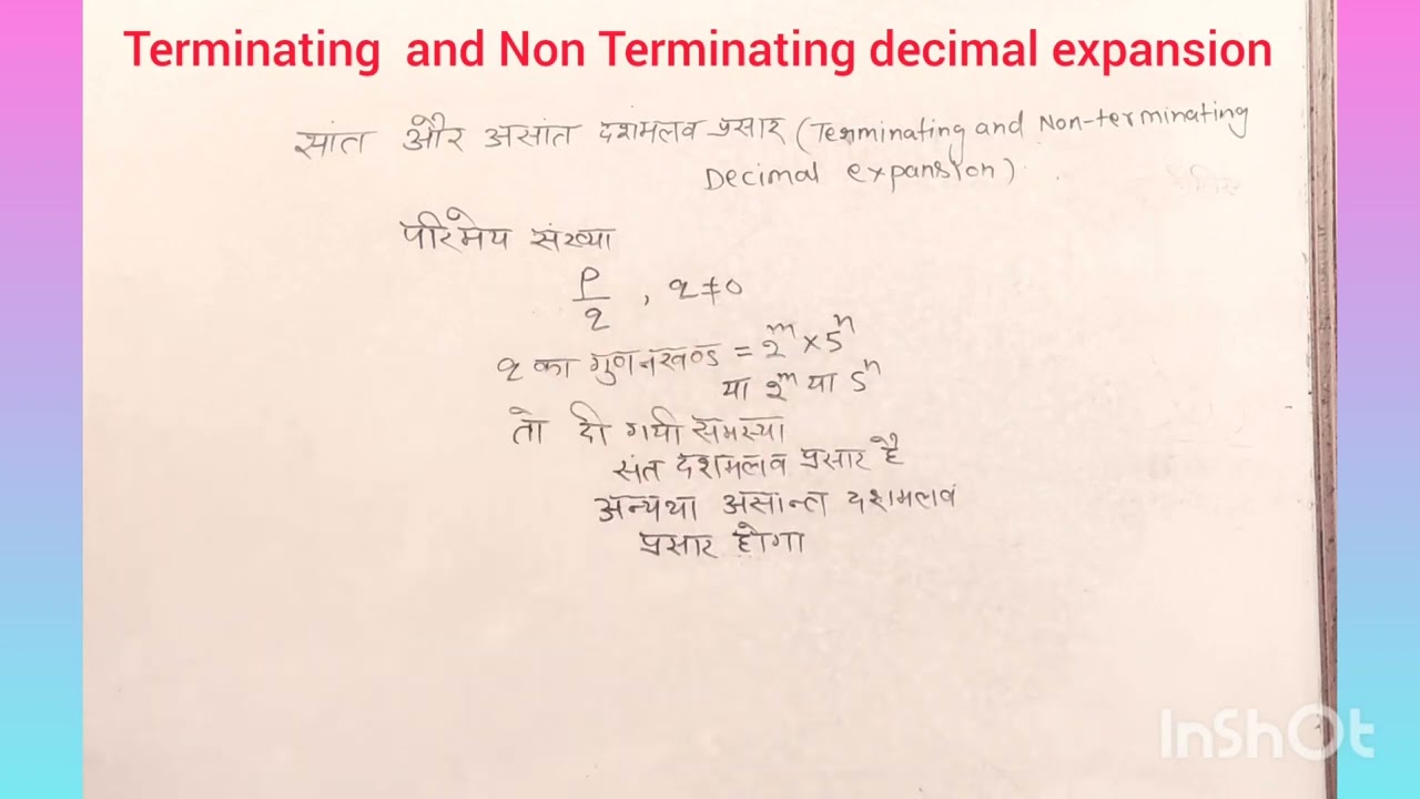 Best tricks to find terminating and Non Terminating decimal expansion 100% effective