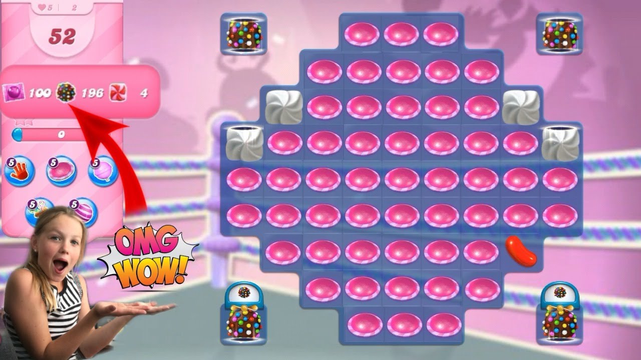 Crazy 196 Color Bombs 50 UFO Party || Candy crush saga