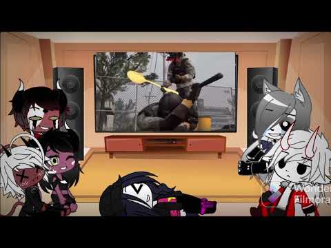 Helluva Boss + Special guest react to PayDay 2: Clowns robbing banks with spoons by:therussianbadger