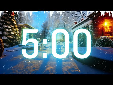 5 MINUTE TIMER - Relaxing Countdown Timer - A Cosy Snowy Day