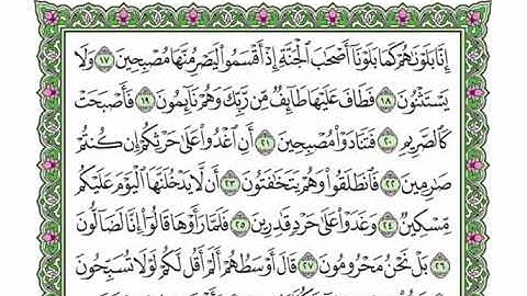 68  سورة القلم القرآن الكريم