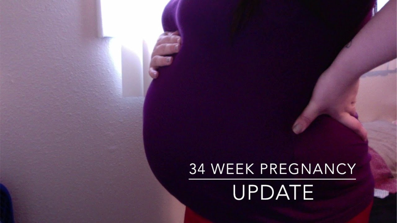 34 Week Pregnancy Update + Baby Bump YouTube