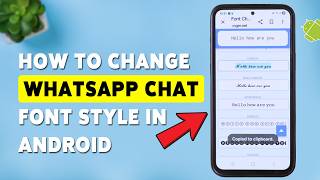 How To Change WhatsApp Chat Font Style In Android 2026 | Customize WhatsApp Chat screenshot 4